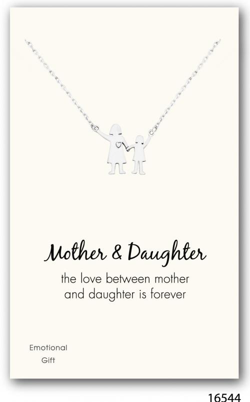 Mom hold my hand please! silver pendant